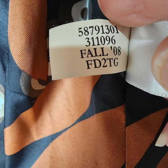 Banana Republic Wool Pea Coat High Collar Floral Lining Rust Size XS - Picture 15 of 16